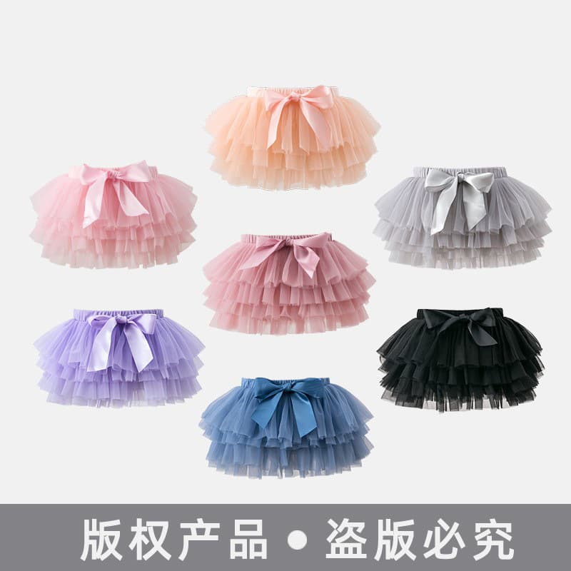 Popular European and American style girls' leggings, spring and autumn baby PP pants, baby bottom-covering pants, children's short skirt, head flower two-piece set