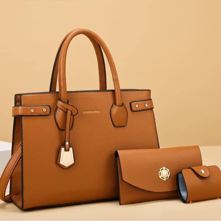 2023 New Handbags, Women's Handbag, Commuter Tote Bag, Single Shoulder Crossbody Multi-Piece Set with Mother-and-Child Bag