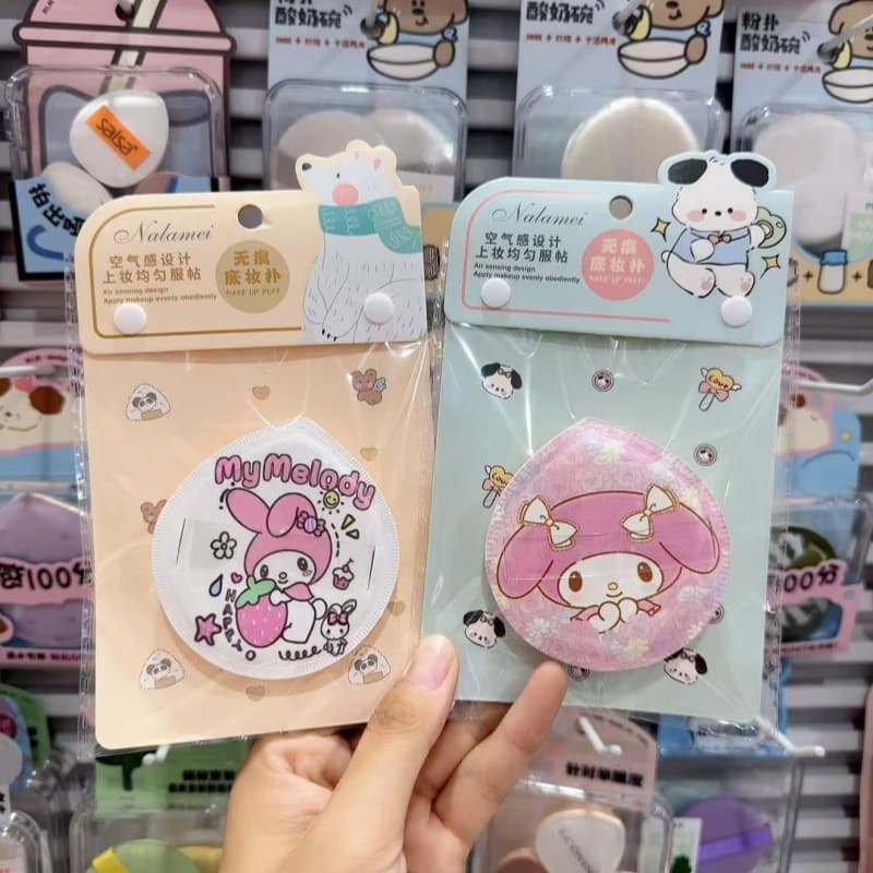 Cartoon Marshmallow Powder Puff Cute Makeup Soft Sponge Air Cushion Powder Puff Wet and Dry Makeup Tools Wholesale