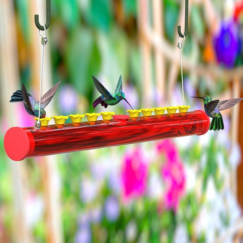 Hummingbird Feeder Hanging Acrylic Outdoor Garden Transparent Bird Water Feeder Custom Production Direct Shipping