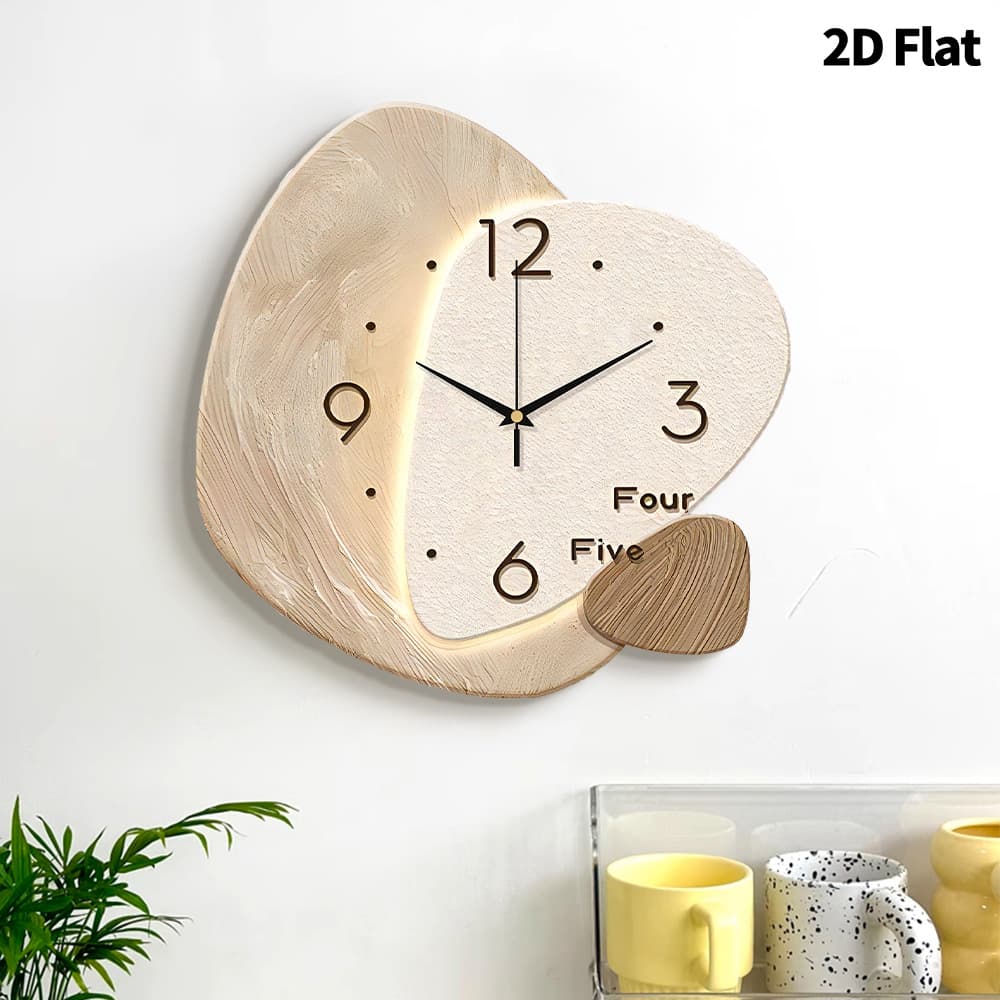 Cross-Border Best-Selling Good Luck Art Wall Clock for Living Room and Dining Room 2026 New Decorative Clock Premium Hanging Clock