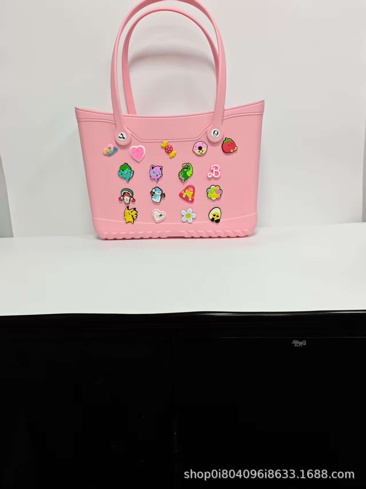 In Stock Cross-Border Hot-Selling EVA Beach Bag for Supermarket, Pool, DIY Handbag, Hole Bag, Portable