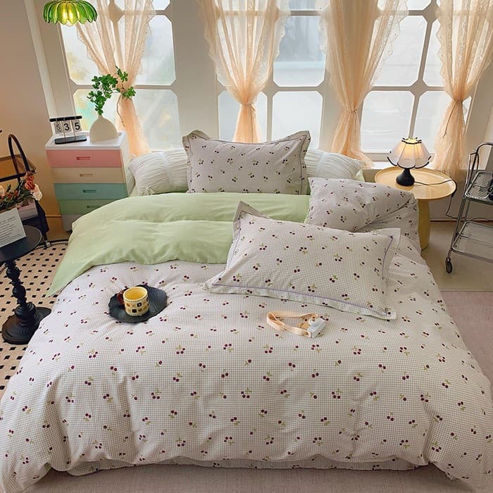 2025 New Skin-Friendly Comfortable Fresh Cotton 4-Piece Set 100% Cotton Fabric Wholesale for WeChat Business
