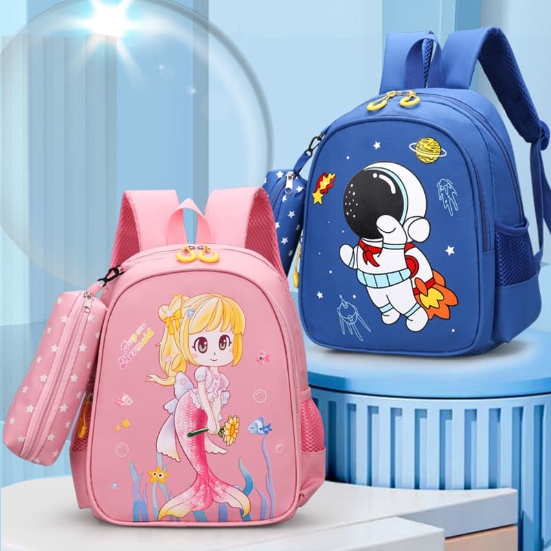 2023 New Kindergarten Backpack for Preschool, Boys and Girls Students, Double Shoulder Bag Wholesale