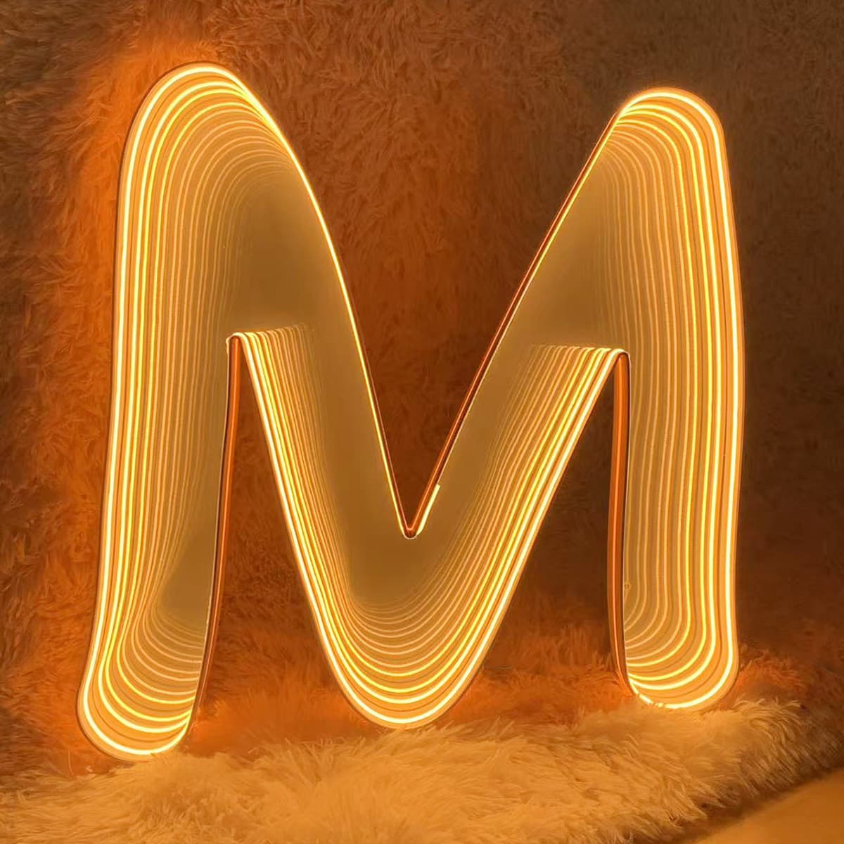Advertising luminous letters, layered mirror, LED strip, luminous signage, luminous craft