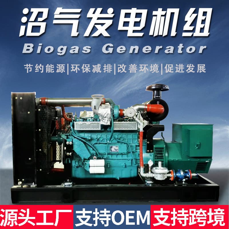 Biogas Generator Set 150kw Gas 20 Kilowatt 200kw Large Water-Cooled Biogas Generator Set