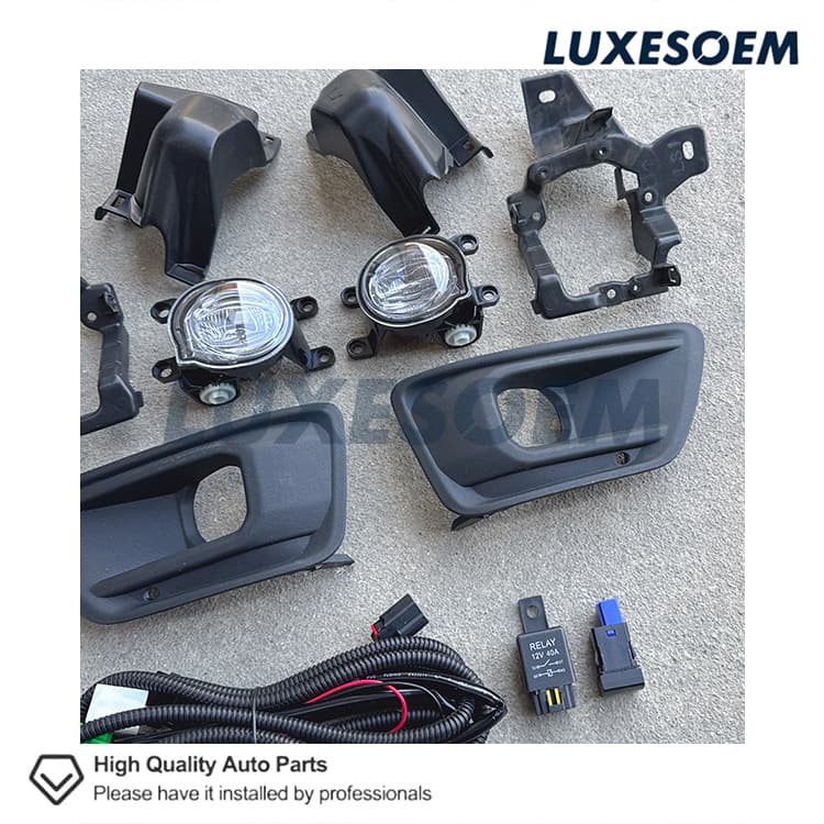 Front Fog Light Low Trim Kit Compatible with Toyota 22-23 Land Cruiser LC300 Front Fog Light Assembly