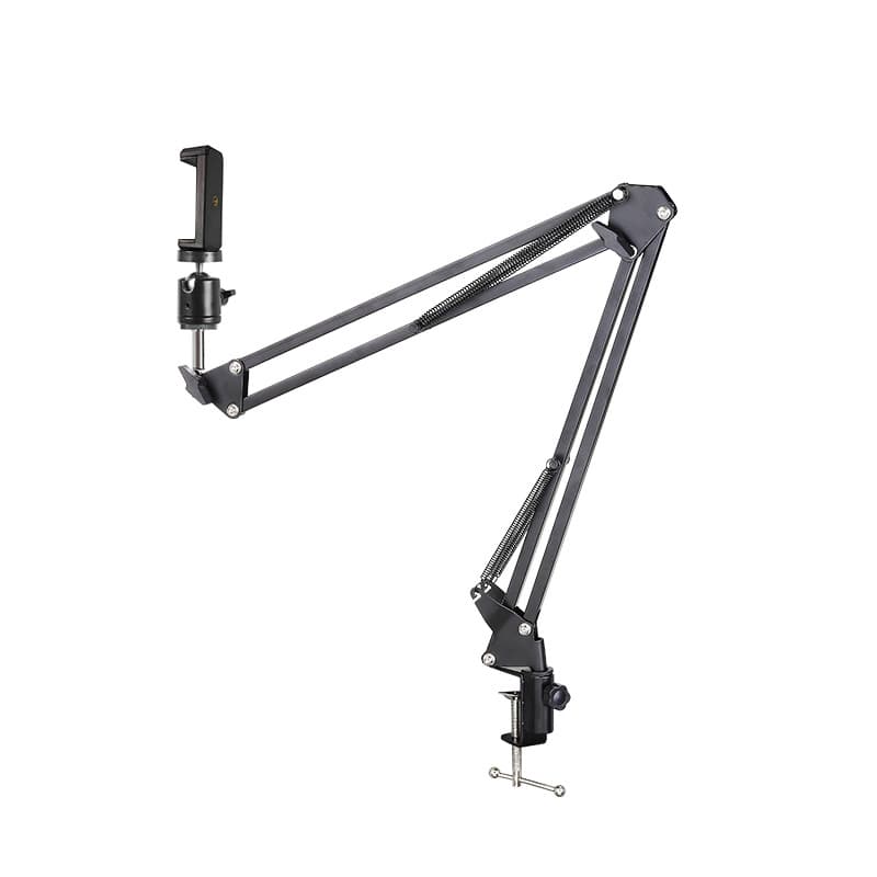 1/4-inch Thread Phone Camera Mount Live Streaming Cantilever Lazy Desk Foldable Extendable Universal Ball Head NB-35 Bracket