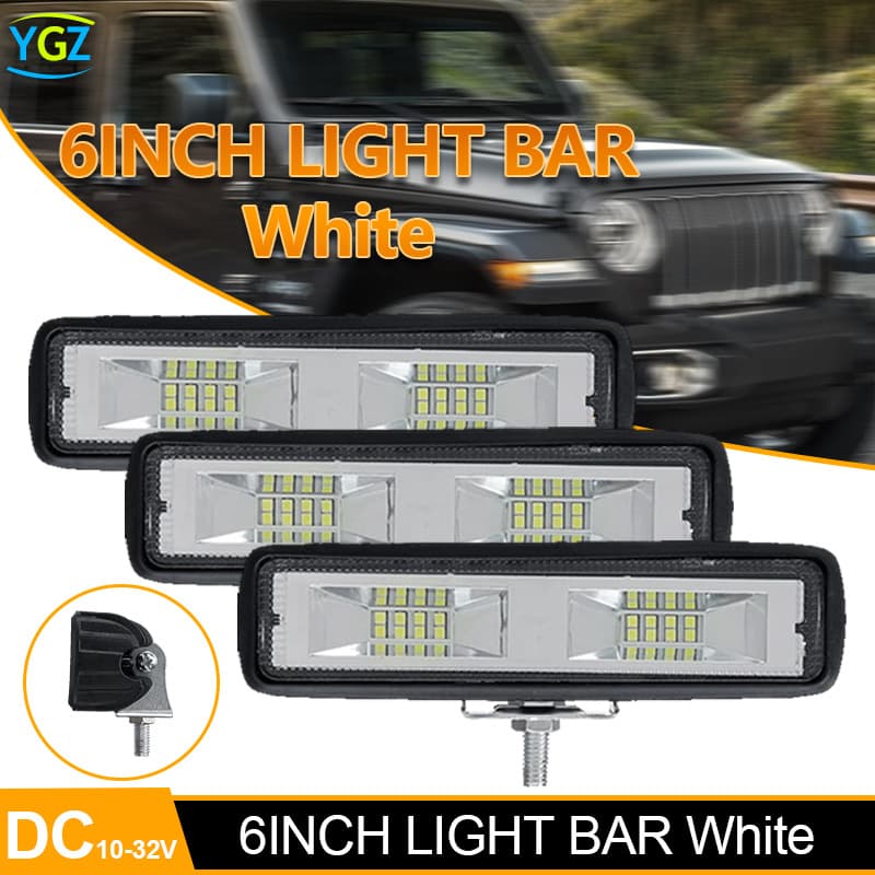 New Car and Motorcycle Work Light 16LED 48W Flash Off-Road Vehicle Spotlight Engineering Light Inspection Light