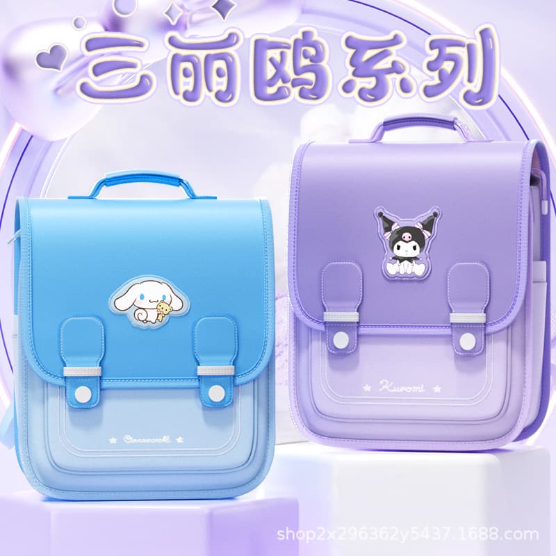 Sanrio Elementary School Waterproof Backpack for Grades 1-3, Spine-Protecting Reduced-Load Shoulder Bag