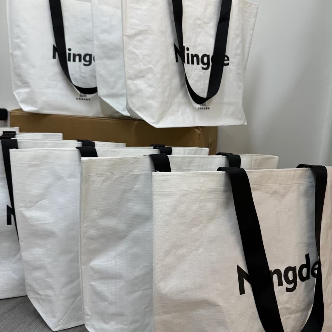Brown Handwoven Tote Bag for Exhibition Events Advertising Promotional Shopping Packaging Bag Custom Cross-Border Export