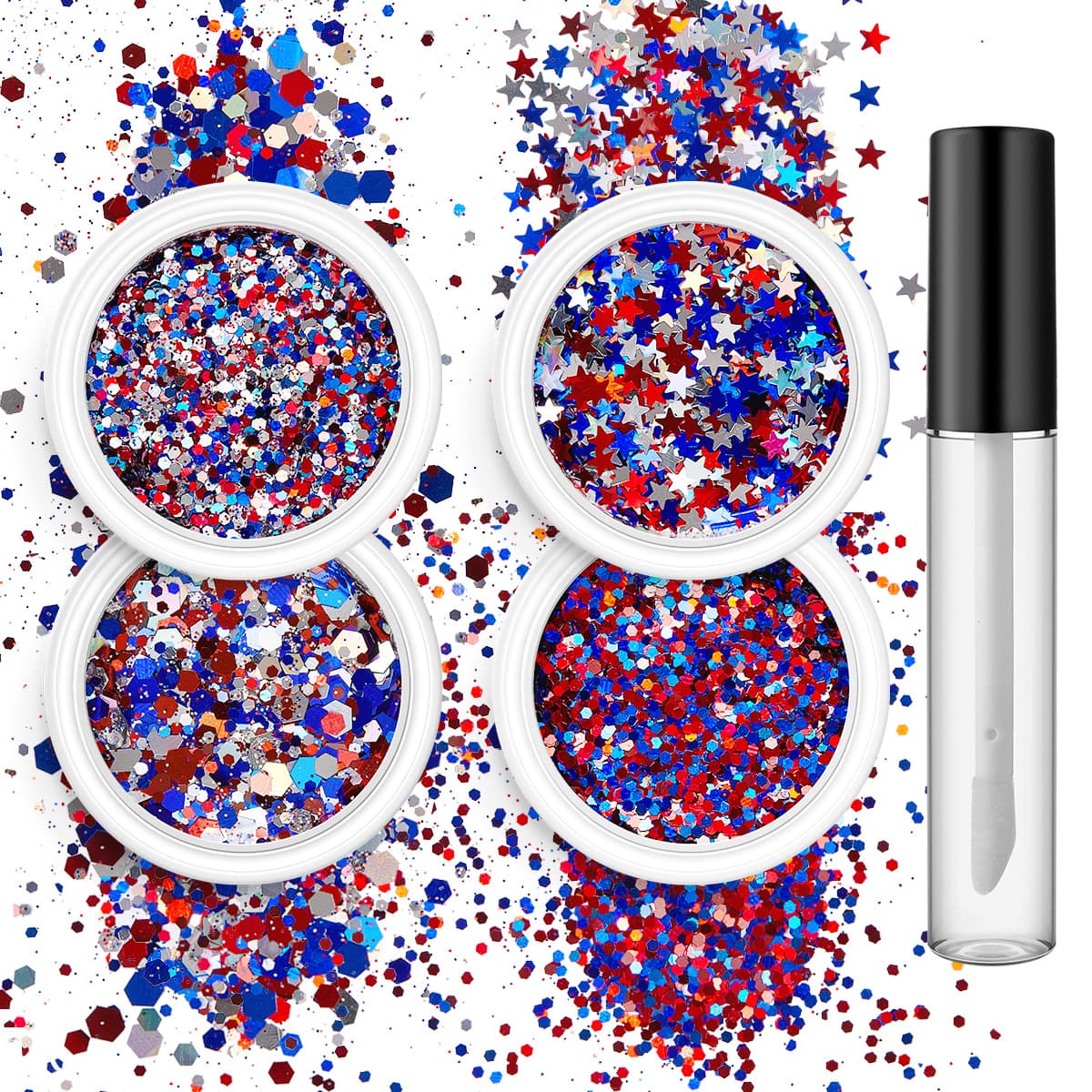 Hot-Selling Nail Art Glitter Irregular Sequins Gel Set Mermaid Makeup Eyeshadow Body Shimmer Gel