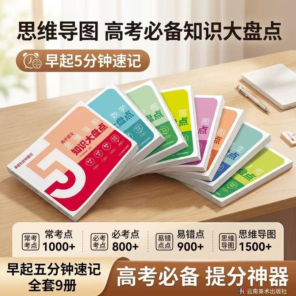 2026 CCTV Official Edition 5-Minute Knowledge Mind Map Quick Memory High School Combined Mind Map Clear Knowledge Analysis