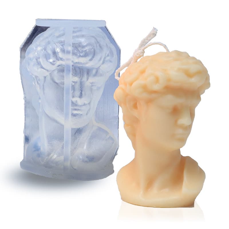 David Silicone Candle Mold DIY Half Body David Aromatherapy Candle Abrasive Handmade Soap Plaster Mold Manufacturer Spot