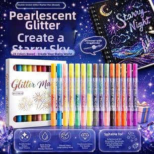 Cross-border 24-color Nail Art Marker Pen Set, Acrylic Nail Gel Pen, Dotting Pen, Lining Pen, 3-in-1 Graffiti Pen