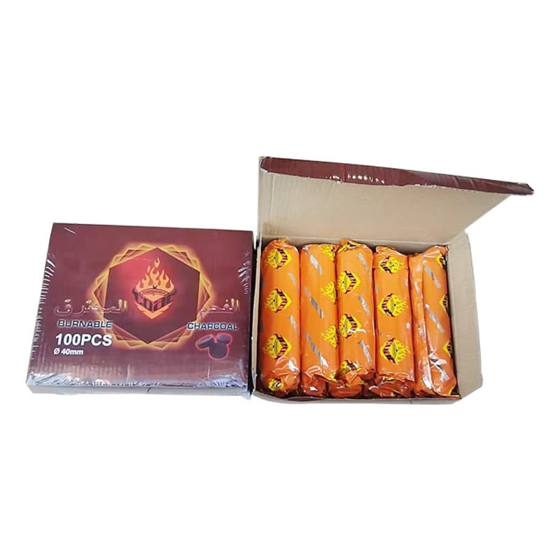 Factory Round Charcoal Hookah Charcoal Bamboo Charcoal Easy-Light Charcoal Briquette Scented Charcoal Arabic Hookah Charcoal 40MM