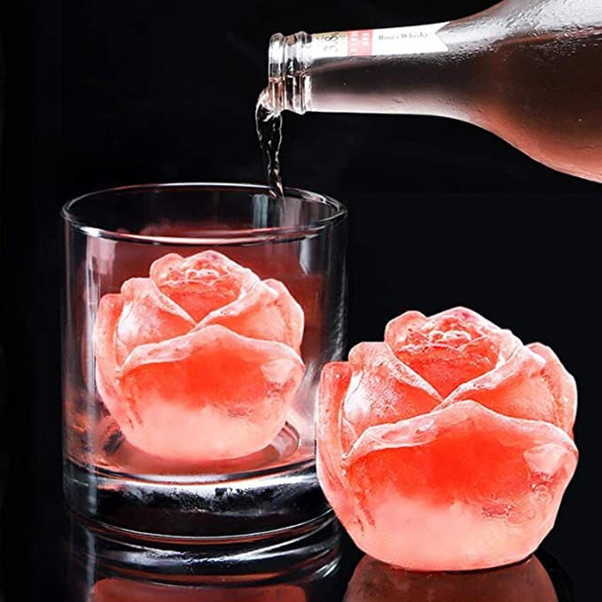 Bud Rose Ice Cube Mold Blooming Rose Ice Ball Candle Valentine's Day DIY Rose Chocolate Mold