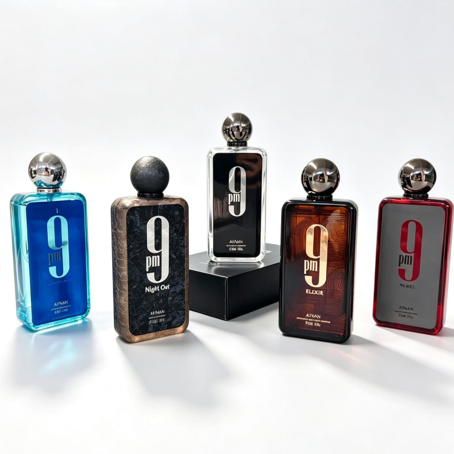 Afnan 9PM Black 9 Perfume Men and Women Arab Middle East Dubai Fragrance Foreign Trade Spot Small Amount Mixed Batch