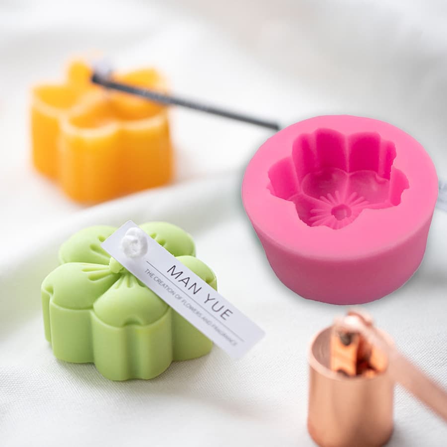 Sakura Handmade Silicone Candle Mold Soap Resin Casting Handmade Soap Aromatherapy Plaster Mold