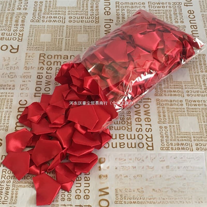 234-Piece Rose Petal Semi-Finished Cross-Border Hot-Selling Ribbon Preserved Petals DIY Satin Ribbon Handmade Ribbon