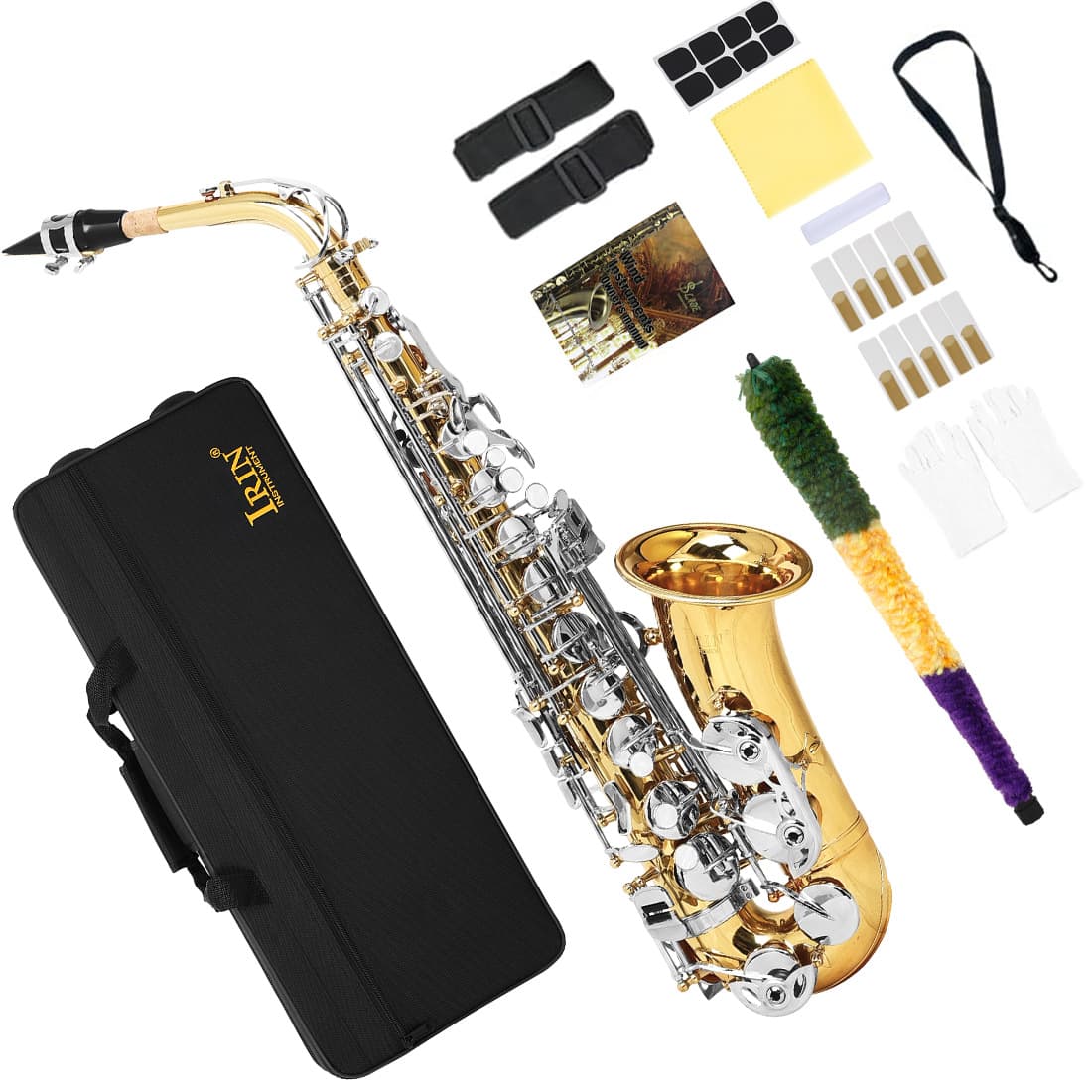 IRIN Saxophone Eb Alto Saxophone Adult Professional Performance Lacquered Brass Saxophone