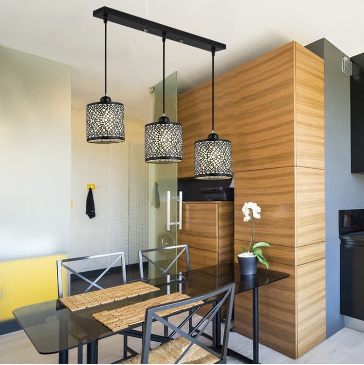 Modern Minimalist 3-Light LED Pendant Light, Creative and Artistic Dining Room Chandelier for Bar and Restaurant