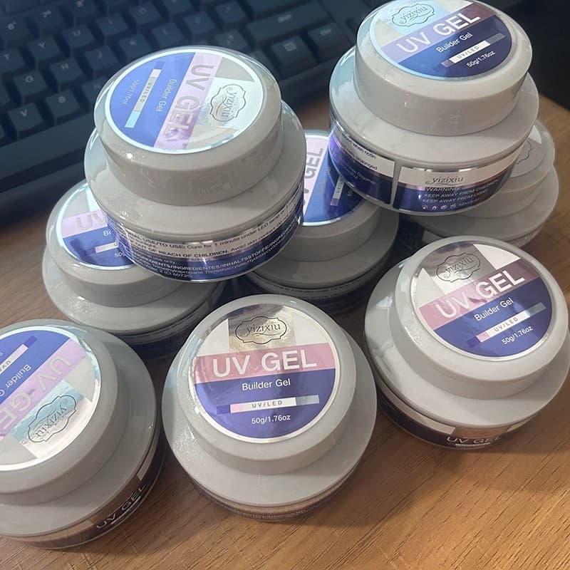 Cross-border Hot Selling 50g Nail Extension Gel Clear Nude Color Shaping Extension Reinforcement 3-in-1 Wholesale