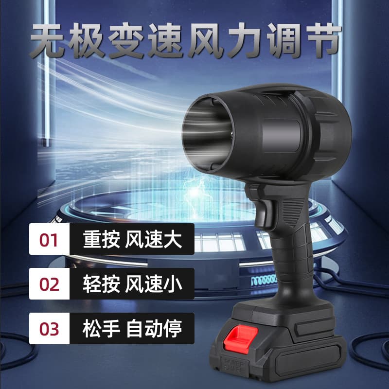 Cross-Border Multifunctional Lithium Battery Tunnel Blower High-Power Electric Air Blower Outdoor Portable Rechargeable Dust Removal Machine