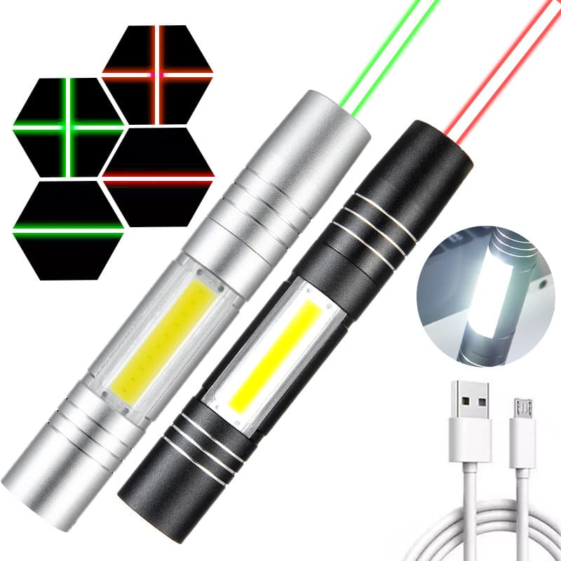 Laser pointer cross line laser light green outer line long-range laser engineering positioning level pointer indicator pen