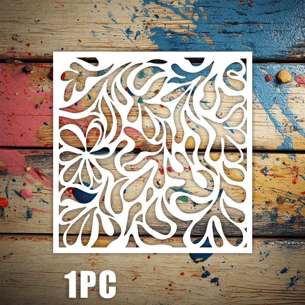 Painting Template Leaf Design Cross-border Hot Seller Drop Shipping Painting Hollow Stencil Wall Art Scrapbook Decoration Masking Wholesale