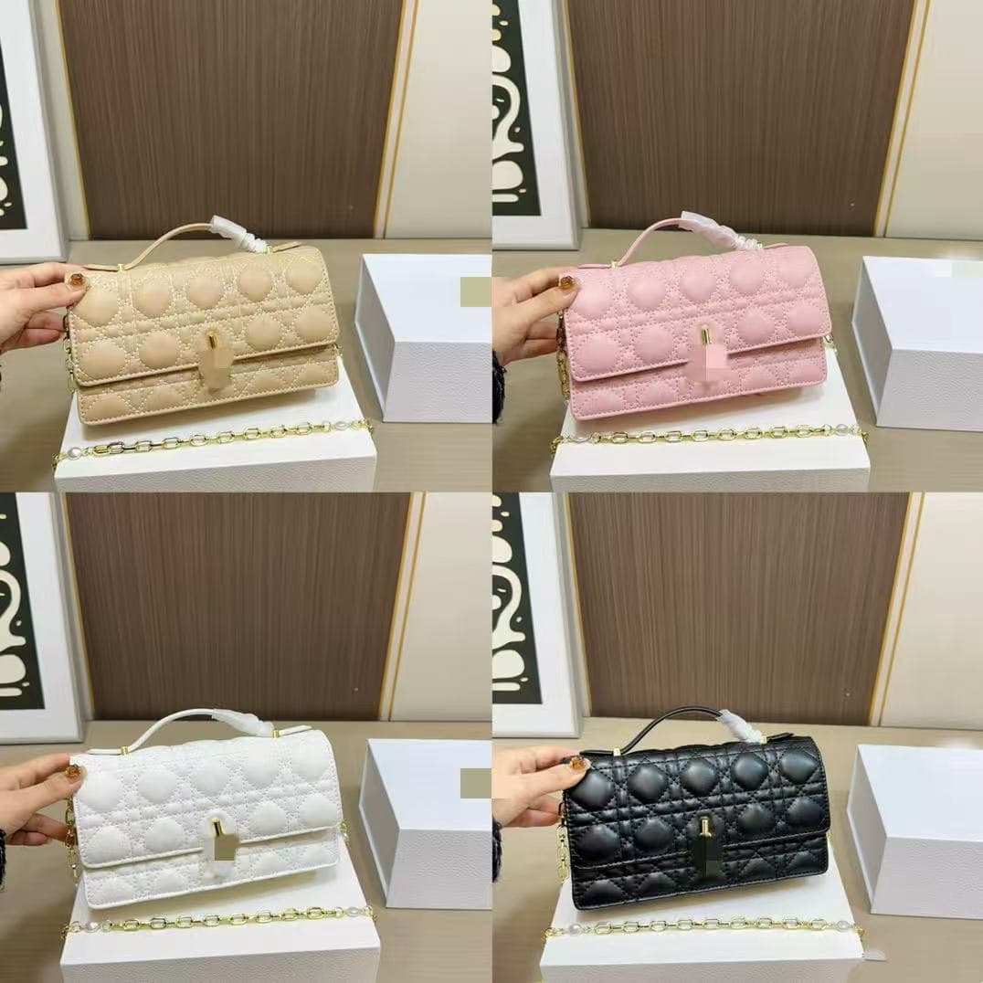Trendy Fashion Women's Bag for Cross-Border Trade, Versatile Chain Single-Shoulder Crossbody Stylish Small Square Bag