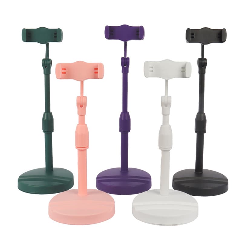 New Trending Desktop Live Streaming Stand, Universal for Phone and Tablet, Rotatable and Adjustable with Dual Slot