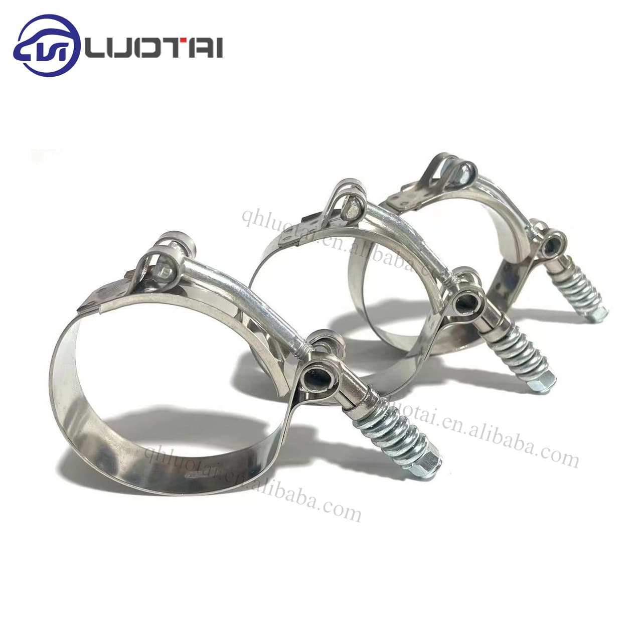 Custom Size 304 Stainless Steel Wide Thick Hose Clamp Water Pipe Soft Tube Round Wide Fixing Clip