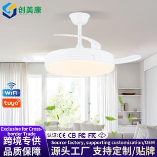 Invisible Ceiling Fan Light, 2025 New Modern Minimalist Design, for Dining Room Living Room Bedroom