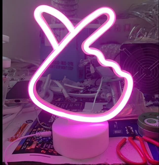 Cross-border Best Seller Amazon LED Hanging Neon Night Light Shaped Light Glowing Light Ambient Light Sign Decorative Light