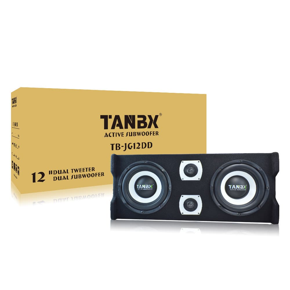 Car Subwoofer High-Power Modified Active Trunk 10-Inch Vehicle Audio Heavy Bass Dual 10 Speakers Dual 12