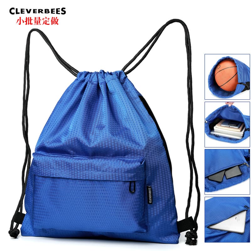 Outdoor Sports Drawstring Bag Basketball Soccer Cinch Sack for Sports Training Shoe Bag Backpack with Custom Printing in Stock
