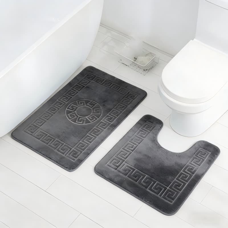Cross-border Hot Selling Thickened Door Mat Bathroom Set Foot Mat Floor Mat Durable Home Mat Non-slip Toilet Mat