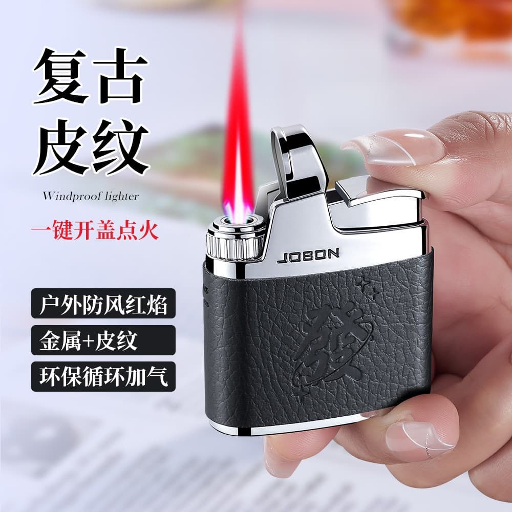 ZB-318D Zhongbang Prince Gas Cigar Lighter High-End Gift Windproof Metal Lighter TikTok Hot