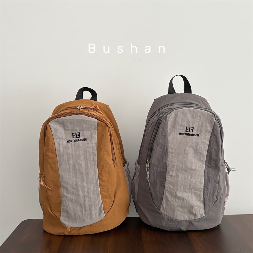 High-End Contrasting Color Outdoor Sports Backpack, Large-Capacity Camping Hiking Backpack, Lightweight Casual Travel Backpack