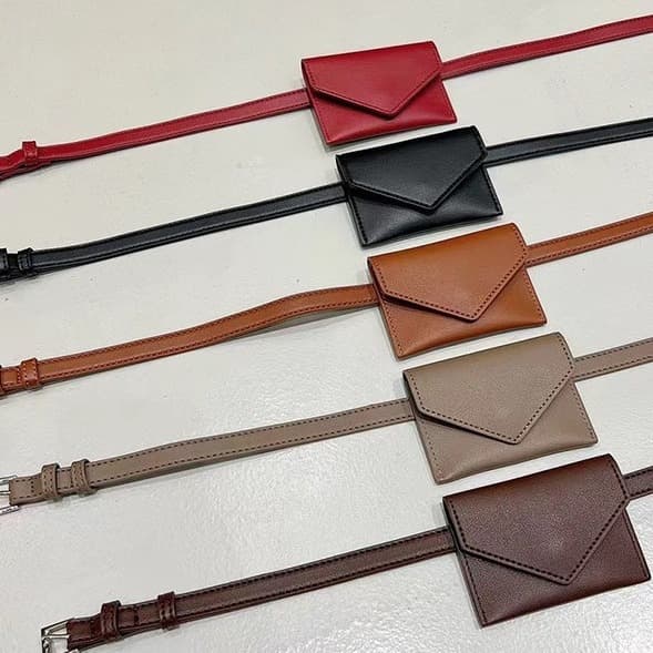 Cross-border Special Small Waist Bag for Women, High-end Stylish Internet-famous Exquisite Fashion Mini Wearable Belt Decoration Waist Hanging Bag for Women