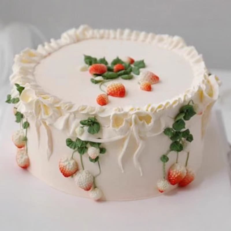 Fondant Silicone Mold DIY Cake Decoration Fruit Series Large and Small Strawberry Chocolate Clay Baking Mold