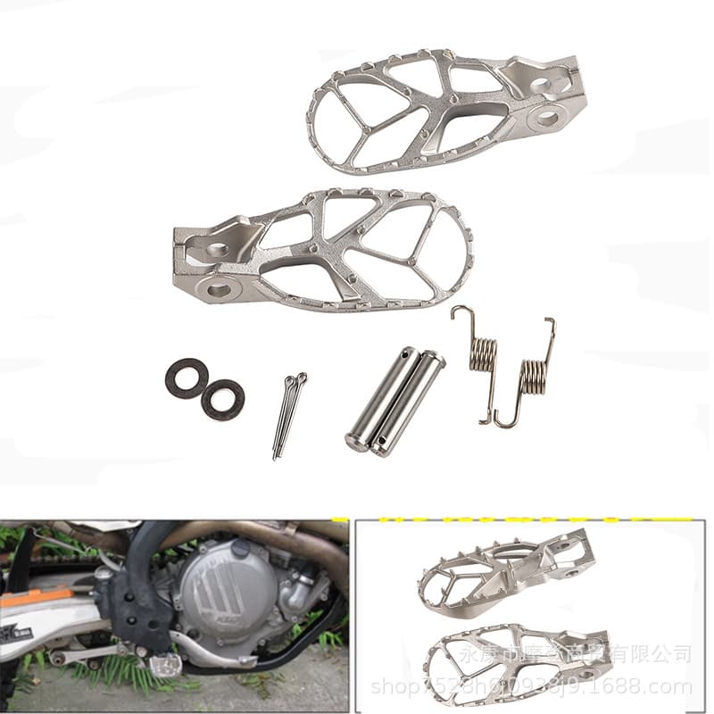 Suitable for KTM stainless steel front pedals, cross-country motorcycle high-strength pedals, competitive pedals, folding anti-slip modifications