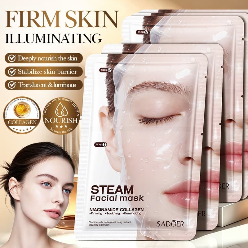 Niacinamide Steam Mask SADOER Collagen Firming Brightening Face Mask 25ml Cross-border Trade
