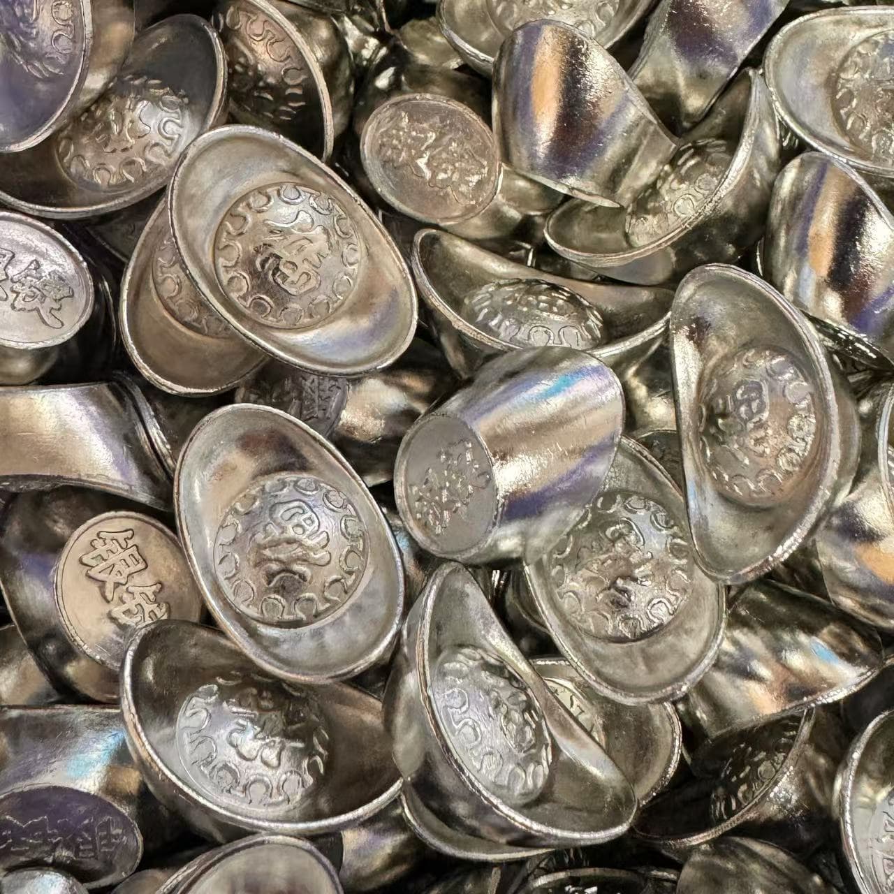 Senshe Silver Ingot Jewelry, Solid "Fu" Character Small Ingot Dumpling Money, Gift Ornaments, Live Streaming Welfare Items Wholesale