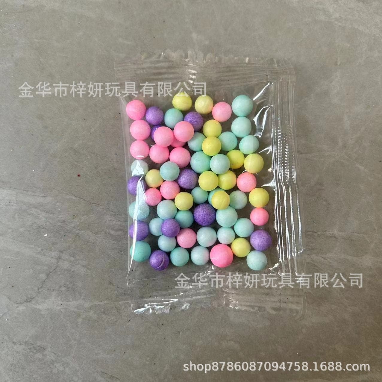 0.3g bagged foam ball colorful round foam small package styrofoam particles diy slime foam particles