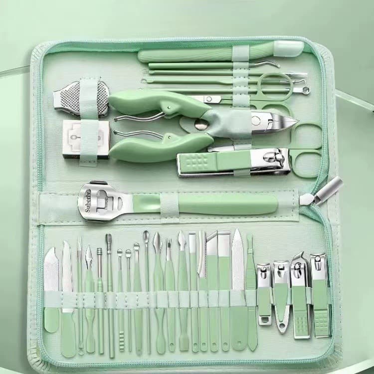 Nail Clipper Set Full Stainless Steel Nail Cutter 35-Piece Set Nail Clipper Pattern LOGO Custom Tool