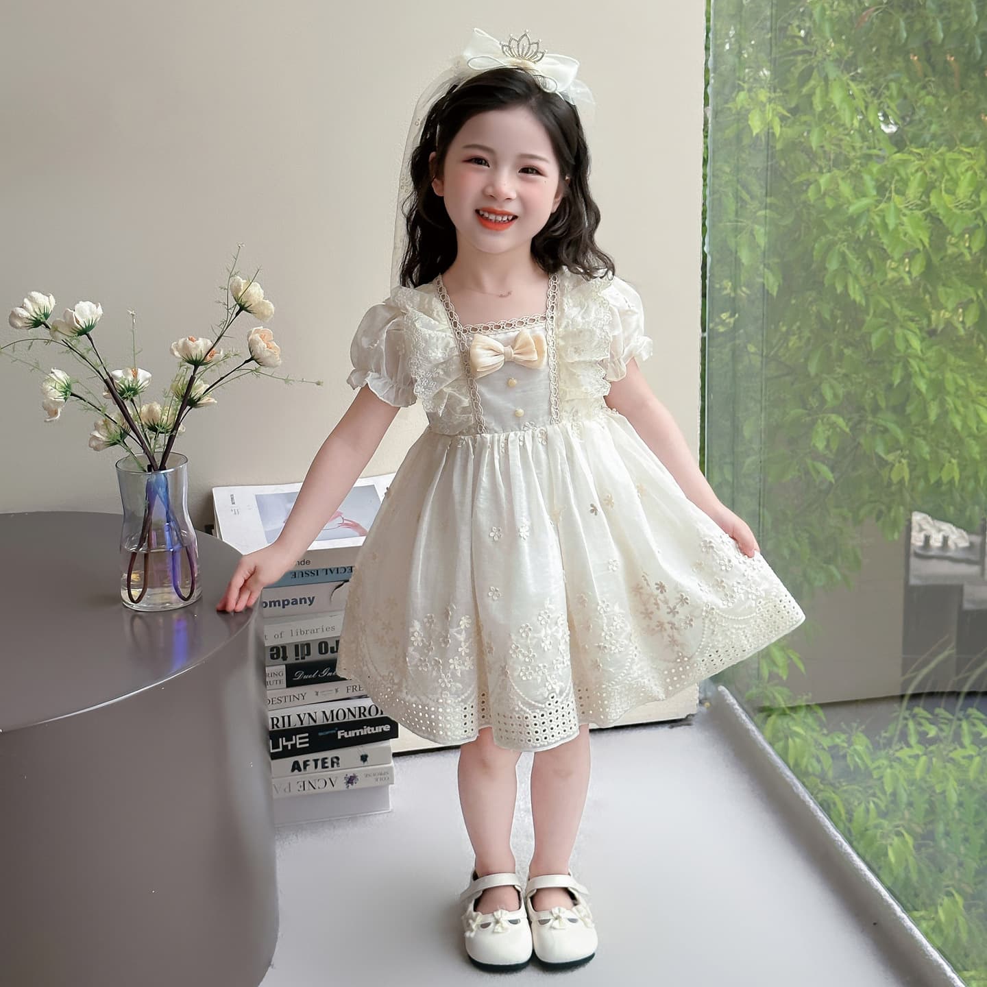 Girls Lolita Princess Dress 2026 Summer Birthday Party Dress Toddler Elegant Birthday Dress Baby Girl Dress
