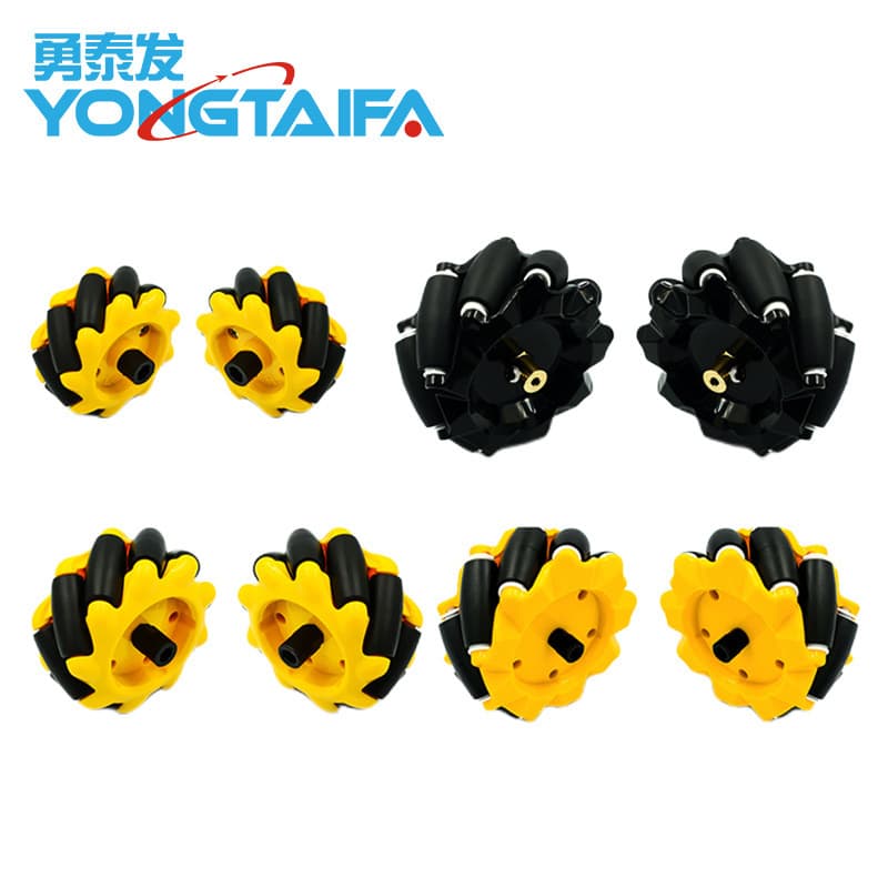 Mecanum Wheels Omnidirectional Wheels 48mm 60mm 80mm 97mm TT Motor for Smart Cars, Mobile Vehicles