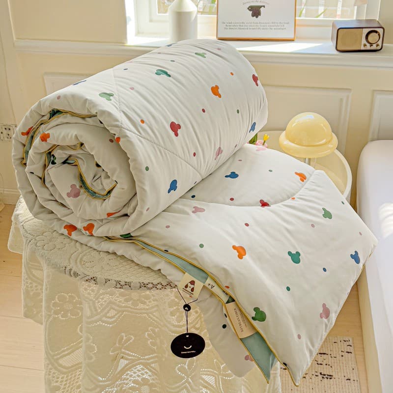 Class A Washable Cotton Summer Cool Quilt, Fresh Style Air Conditioning Quilt, Machine Washable Washable Thin Blanket, Foreign Trade Wholesale Gift Quilt